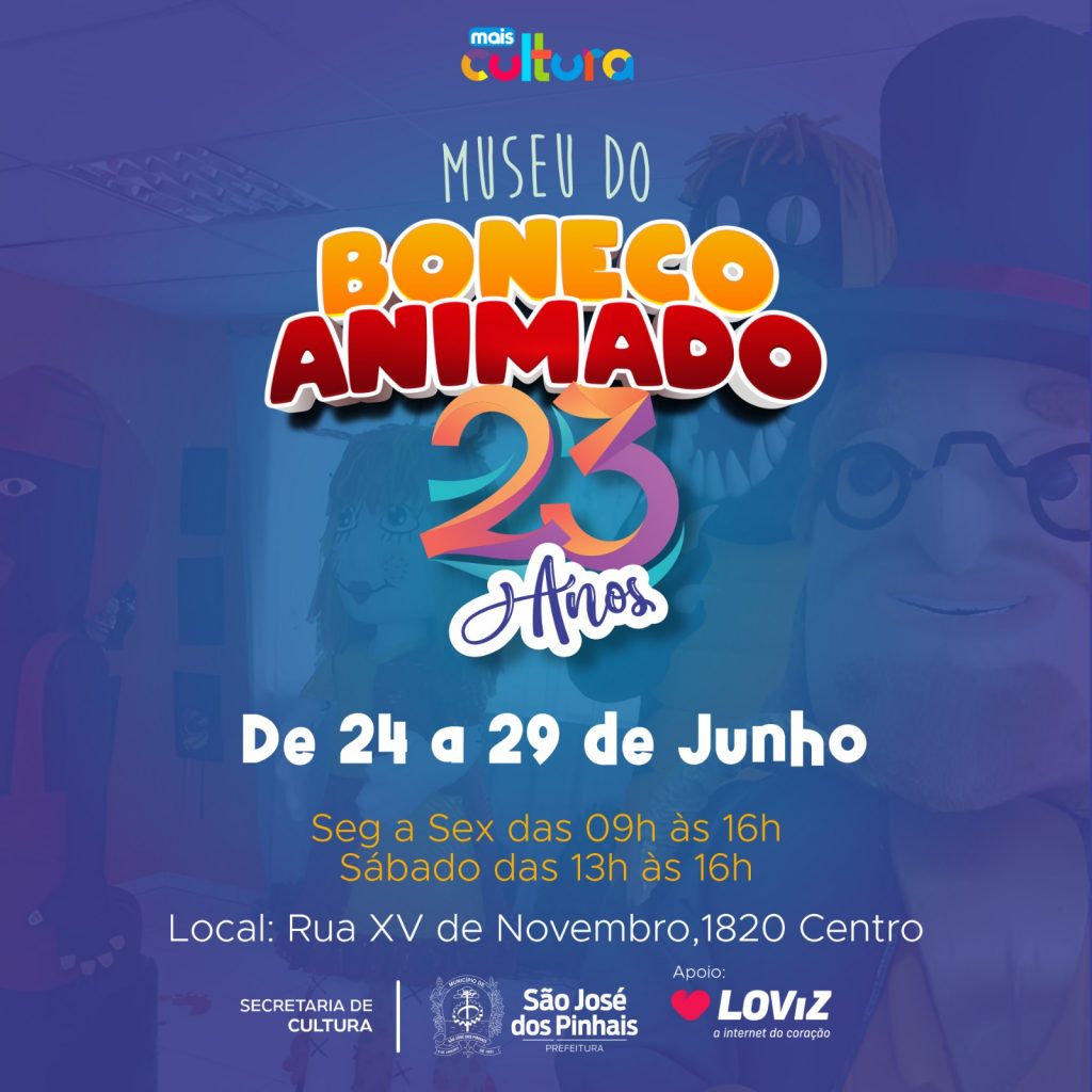 Img 20230622 Wa0003 1024X1024 1 Confira A Programação Especial De Comemoração Dos 23 Anos Do Museu Do Boneco Animado