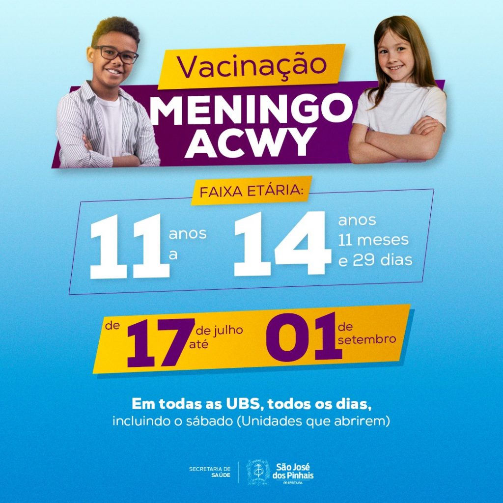 Photo 2023 07 17 11 39 00 1024X1024 1 Inicia Campanha De Vacinação Contra A Meningite Em São José Dos Pinhais Nesta Segunda-Feira (17)